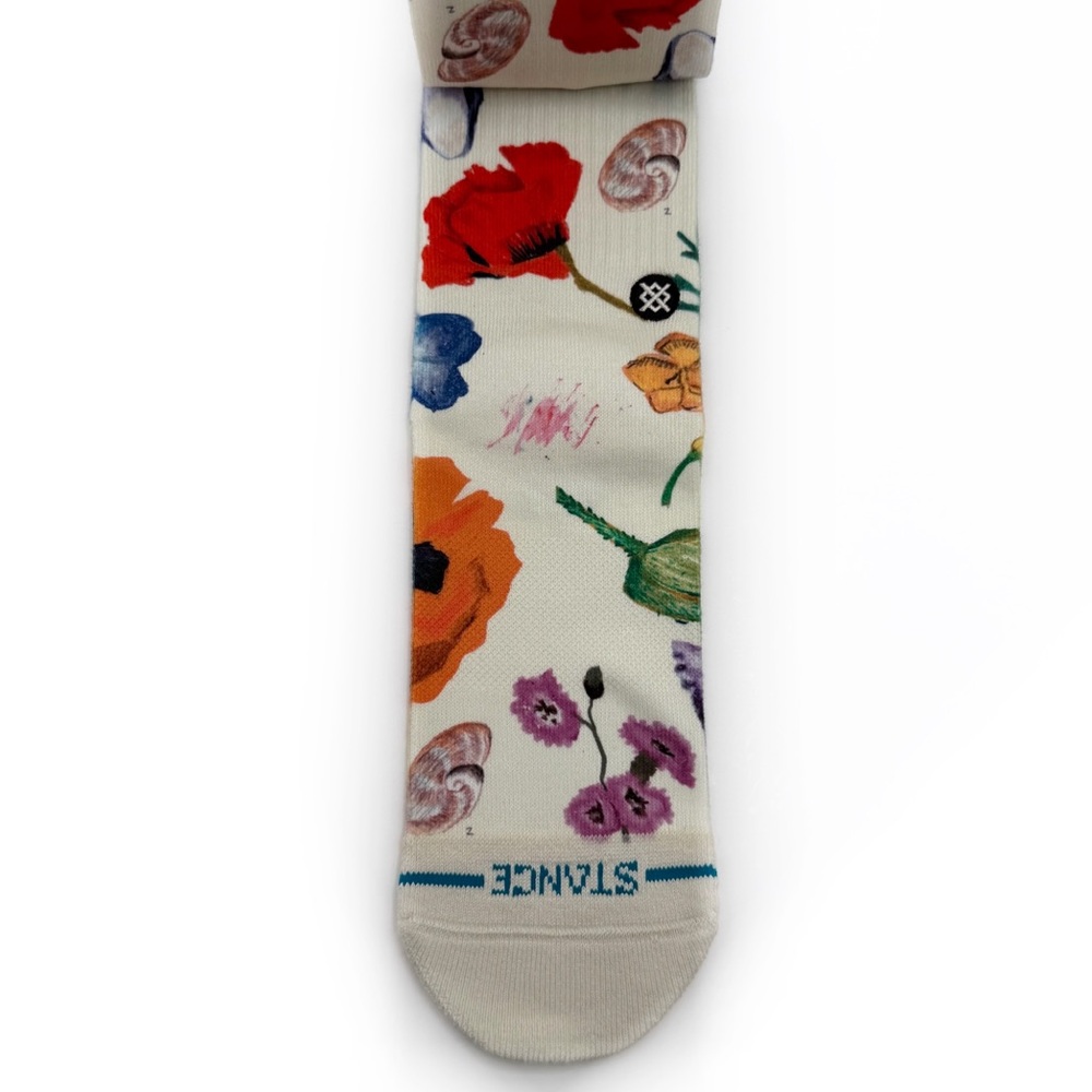 Stance California Native Crew Socks Womens Medium Floral Flowers Cute Girly Gift - Picture 6 of 8